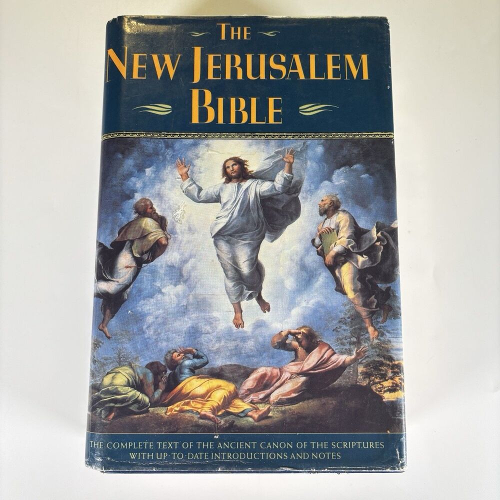 The New Jerusalem Bible 1990 Doubleday Hardcover Dust Jacket Ex Library maps